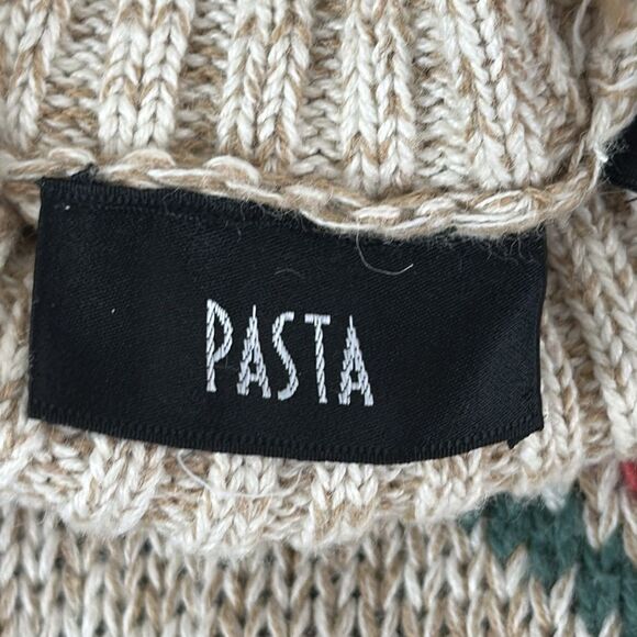 Sweater Tunic Oversized Small Oatmeal Mock Neck Long Sleeve - Picture 10 of 11